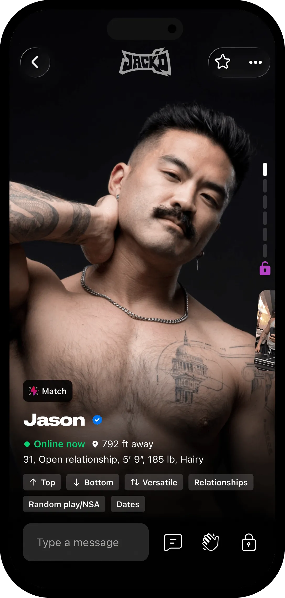 Một hồ sơ JACK'D chi tiết